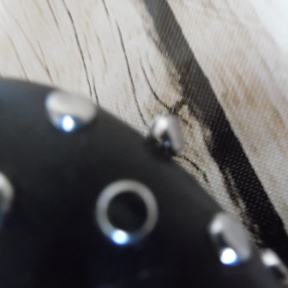 Michael Kors RARE Studded Black Leather Flats Shoe - Picture 10 of 11